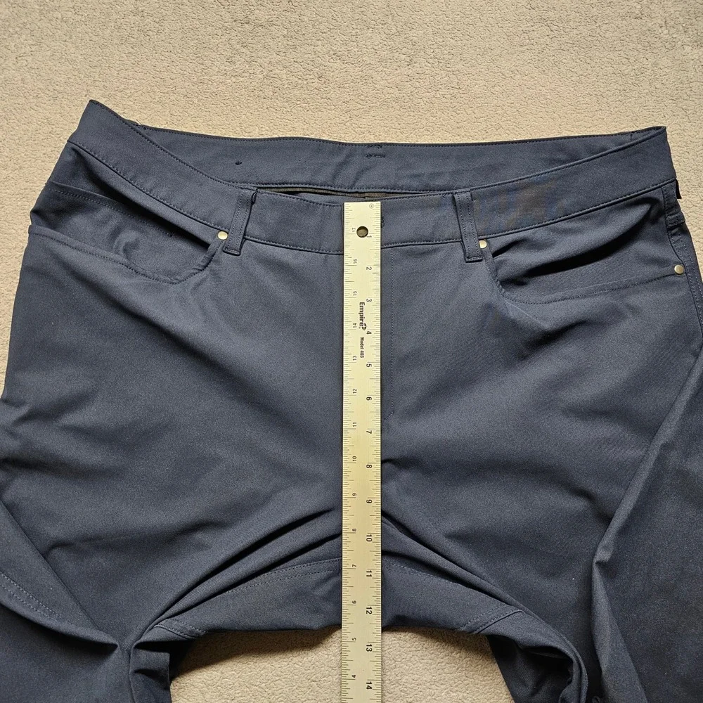 Lululemon Mens Commission‎ Pant Classic Navy Blue 36 Tech Chino Trousers LM5ADGT
